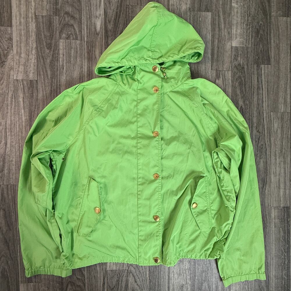 Lauren Ralph Lauren Women’s Green Hooded Jacket 100% Polyester Size L RN54050